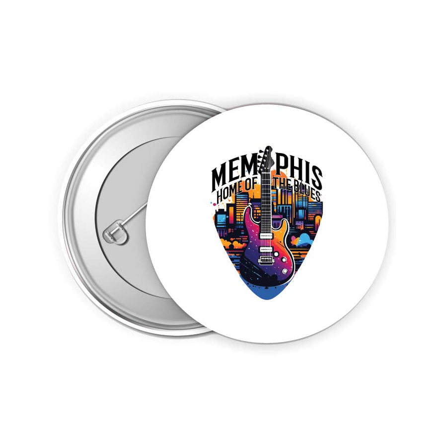 Memphis Tennessee Design B Souvenir Small 2-Inch Button Pin 4 Pack Image 1