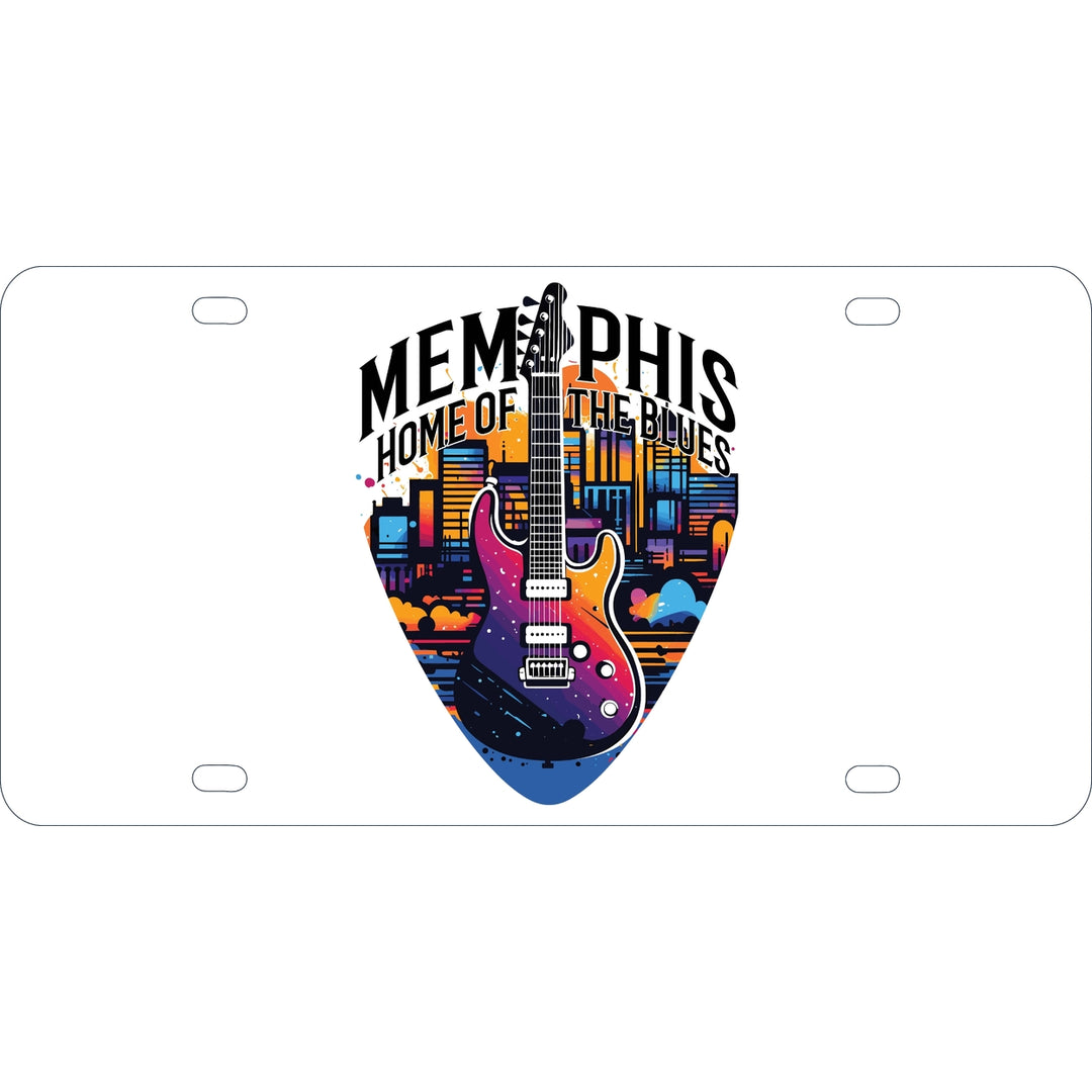 Memphis Tennessee Design B Souvenir Mini Metal License Plate 4.75 x 2.25 inch Image 1