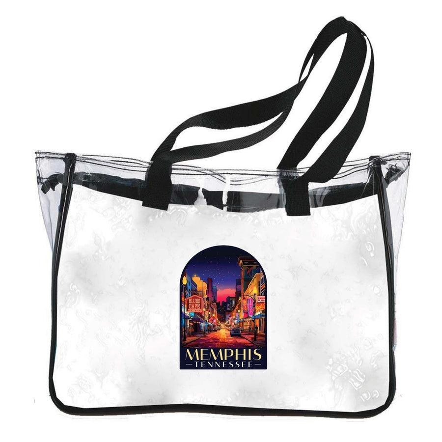 Memphis Tennessee Design C Souvenir Clear Tote Bag Image 1