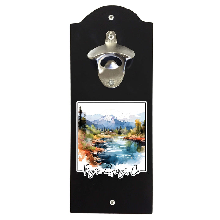 Pagosa Springs Colorado Design A Souvenir Wall mounted bottle opener Image 1