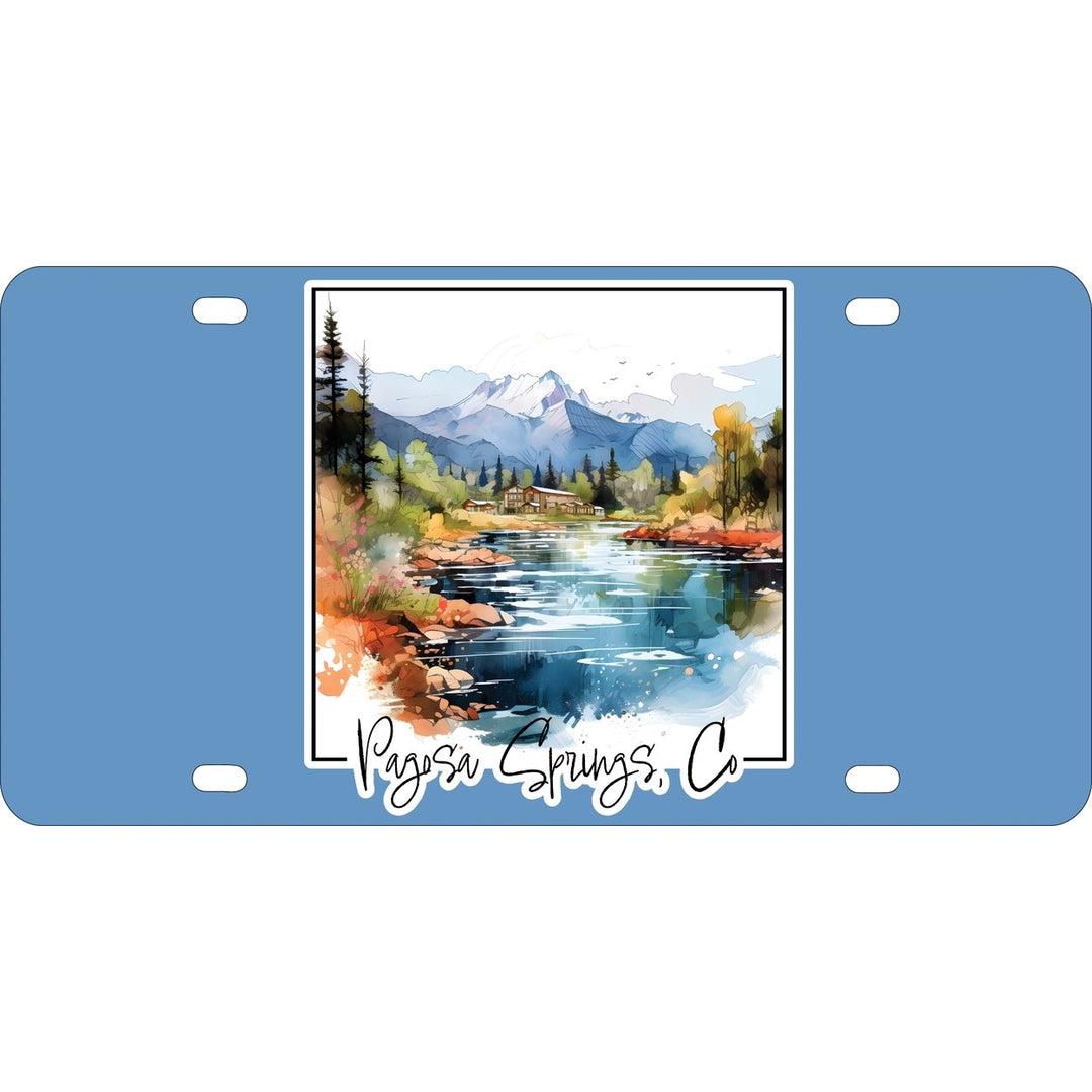 Pagosa Springs Colorado Design A Souvenir Mini Metal License Plate 4.75 x 2.25 inch Image 1