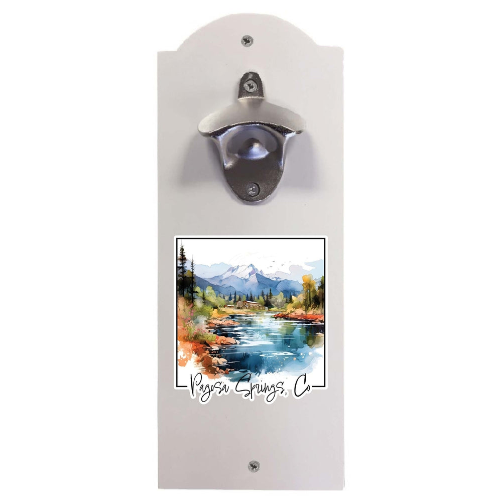 Pagosa Springs Colorado Design A Souvenir Wall mounted bottle opener Image 2