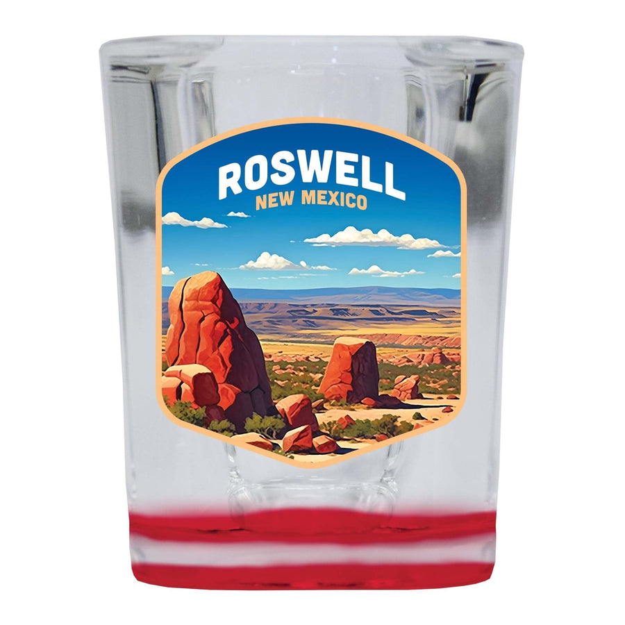 Rowell Mexico Design B Souvenir 2 Ounce Shot Glass Square Image 1