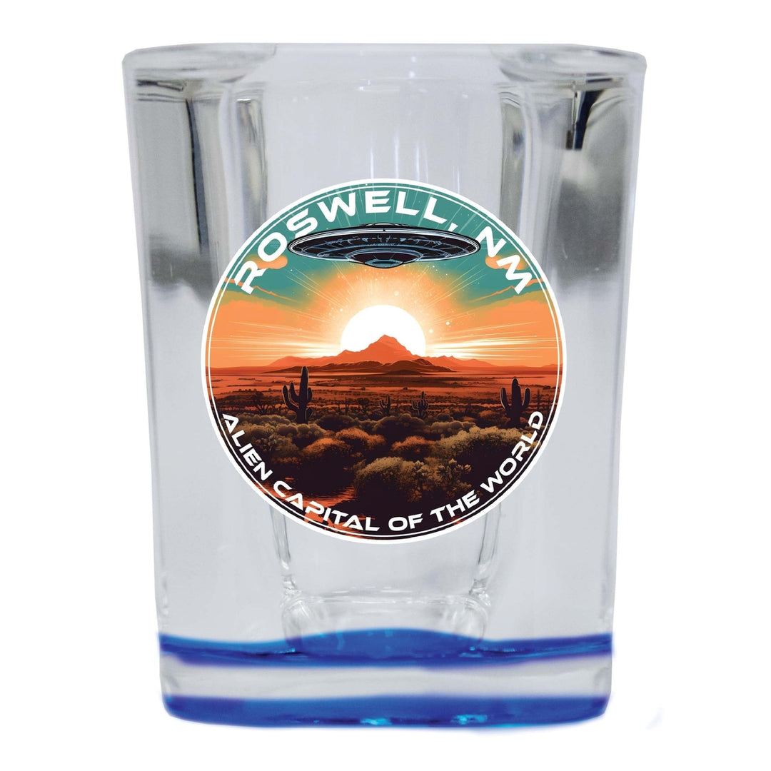 Roswell Mexico Design A Souvenir 2 Ounce Shot Glass Square Image 1