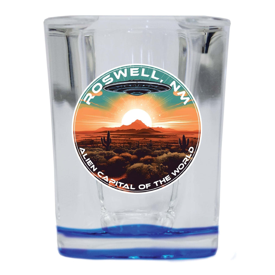 Roswell Mexico Design A Souvenir 2 Ounce Shot Glass Square Image 1