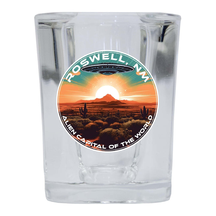 Roswell Mexico Design A Souvenir 2 Ounce Shot Glass Square Image 2