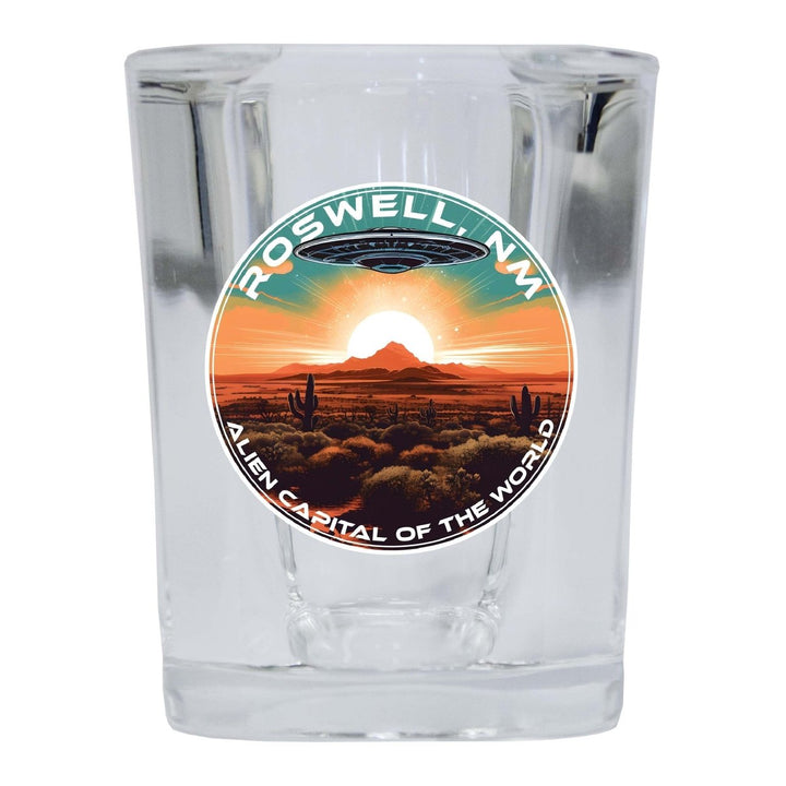 Roswell Mexico Design A Souvenir 2 Ounce Shot Glass Square Image 1