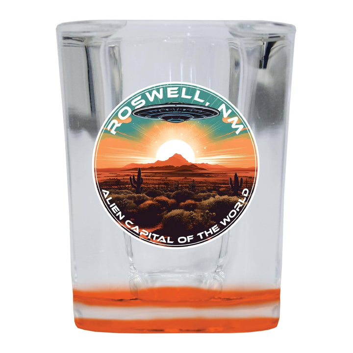 Roswell Mexico Design A Souvenir 2 Ounce Shot Glass Square Image 4