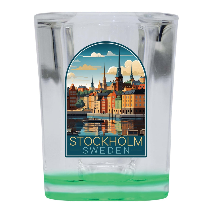 Stockholm Sweden Design A Souvenir 2 Ounce Shot Glass Square Image 1