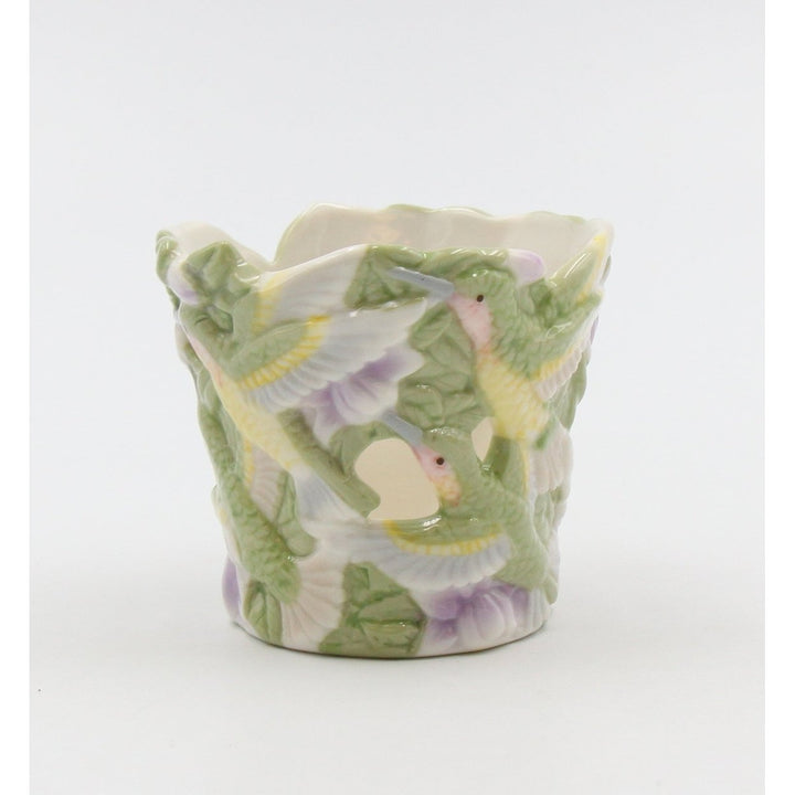 Ceramic Hummingbird Votive Candle Holder 3.25 Inch Image 2