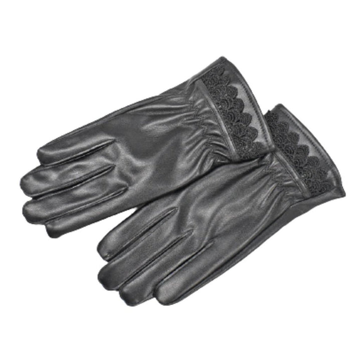 ThermaWear Womens Fashion Faux Leather Gloves Image 2