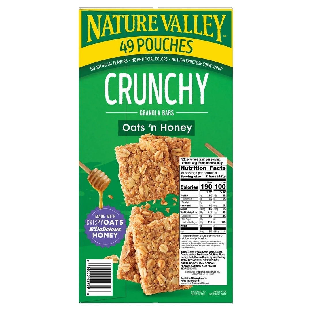 Nature Valley Crunchy Granola Bar Oats n Honey 1.49 Ounce (49 Count) Image 3