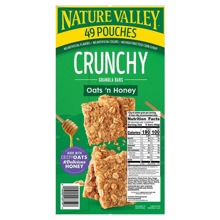 Nature Valley Crunchy Granola Bar Oats n Honey 1.49 Ounce (49 Count) Image 3