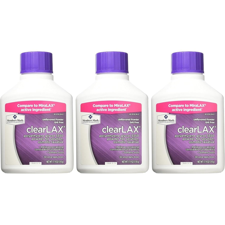 Members Mark ClearLAX (17.9 Ounce 3 Pack) Image 1