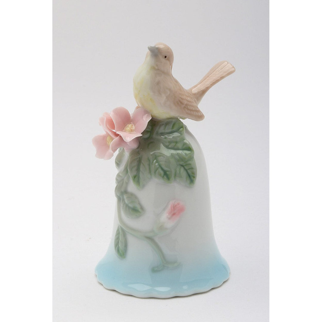 Ceramic Robin Bird Mini Bell 2.25"x4.25" Gift for Birdwatcher Mom Image 3