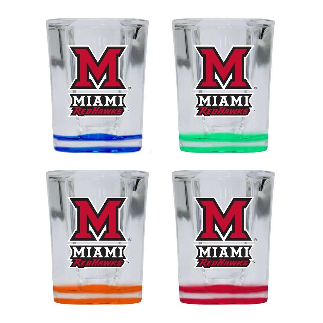 Miami University of Ohio 2 Ounce Shot Glass Square Officially Licensed Collegiate Product Image 4