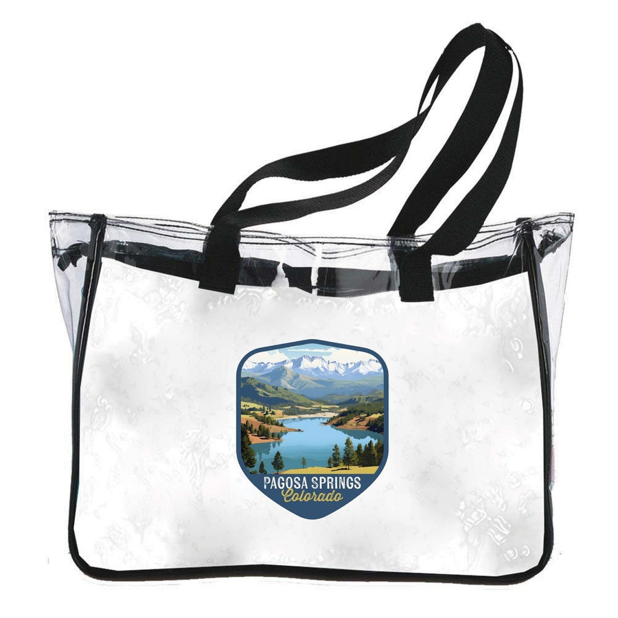 Pagosa Springs Colorado Design B Souvenir Clear Tote Bag Image 1