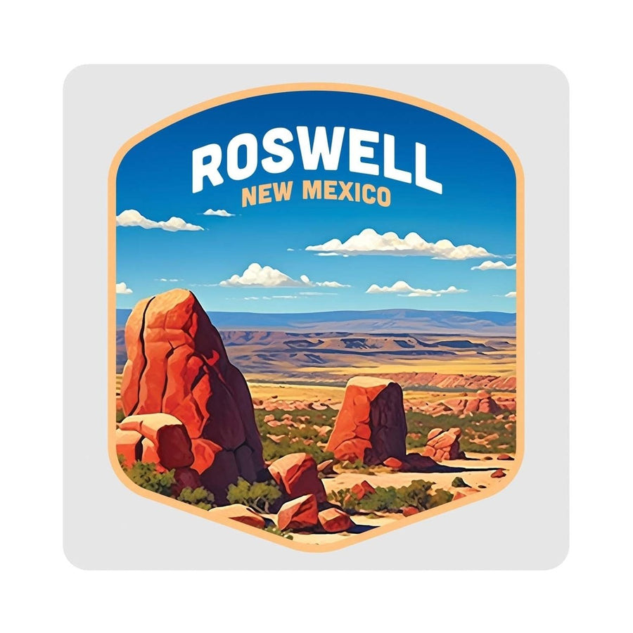 Rowell Mexico Design B Souvenir 4x4-Inch Coaster Acrylic 4 Pack Image 1