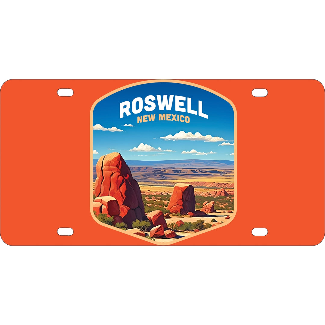 Rowell Mexico Design B Souvenir Mini Metal License Plate 4.75 x 2.25 inch Image 1