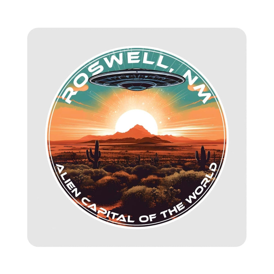 Roswell Mexico Design A Souvenir 4x4-Inch Coaster Acrylic 4 Pack Image 1