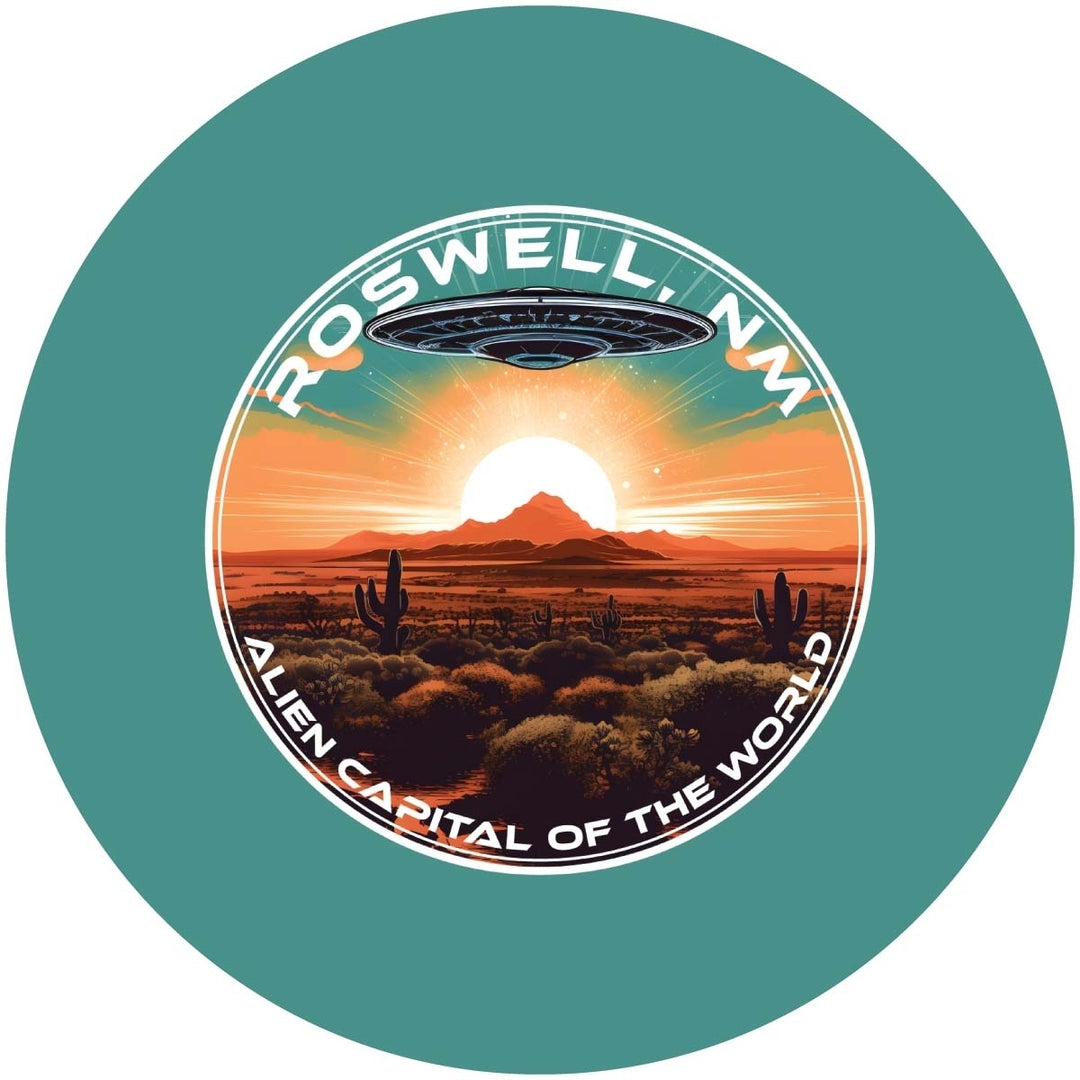 Roswell Mexico Design A Souvenir Coaster Paper 4 Pack Image 1