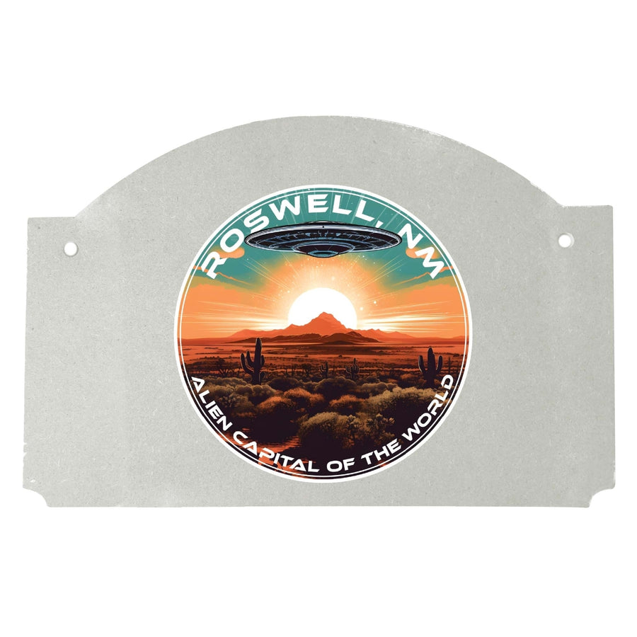 Roswell Mexico Design A Souvenir Wood sign flat with string Image 1