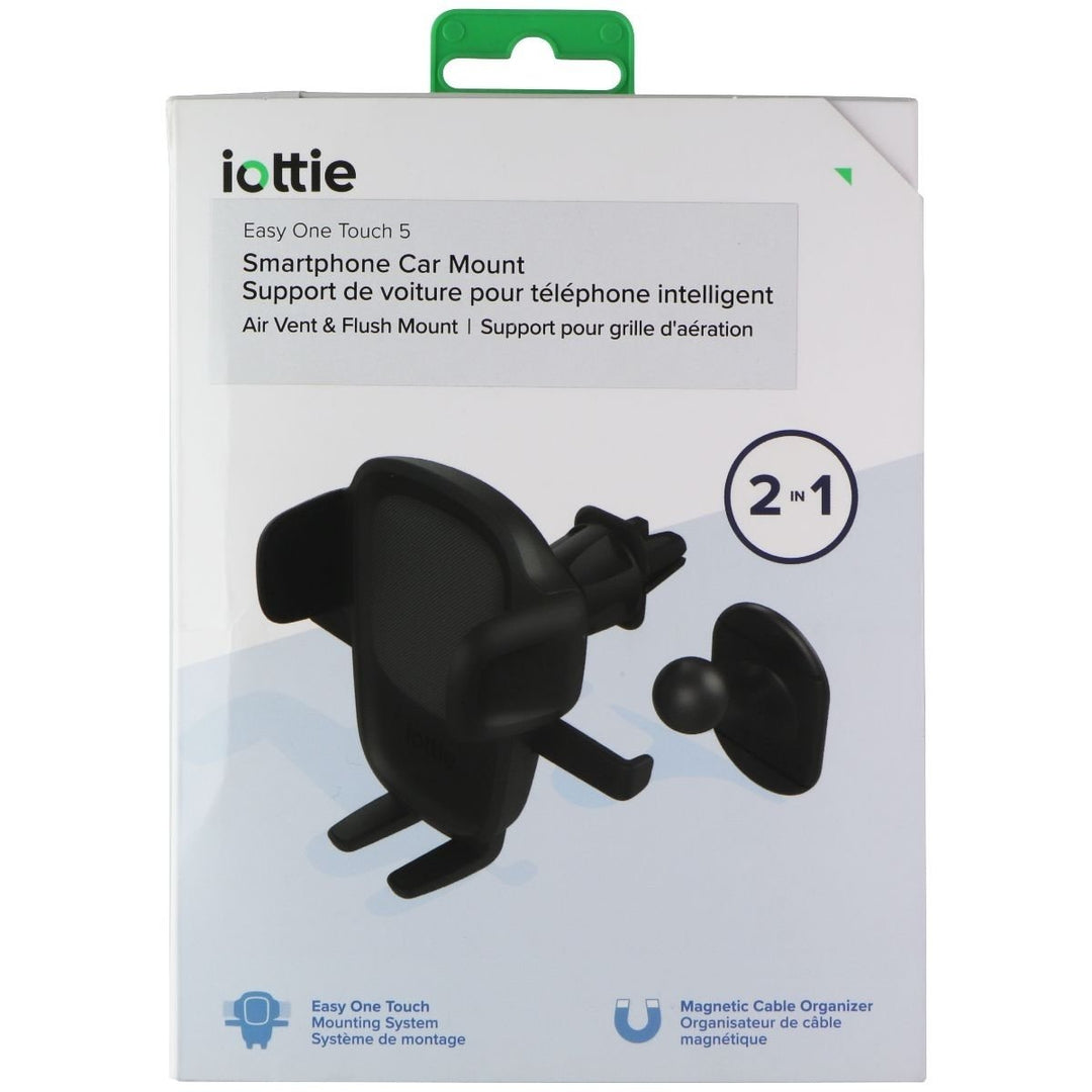 iOttie Easy One Touch 5 - Smartphone 2-in-1 Car Mount - Black Image 1