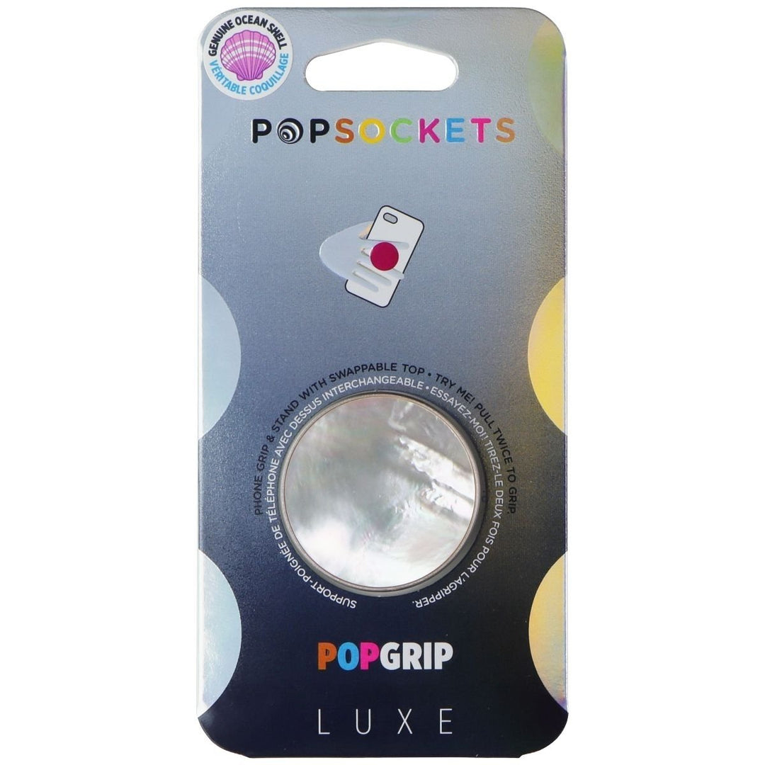 PopSockets PopGrip Stand and Grip with Swappable Top - Tidepool Starring Silver Image 2