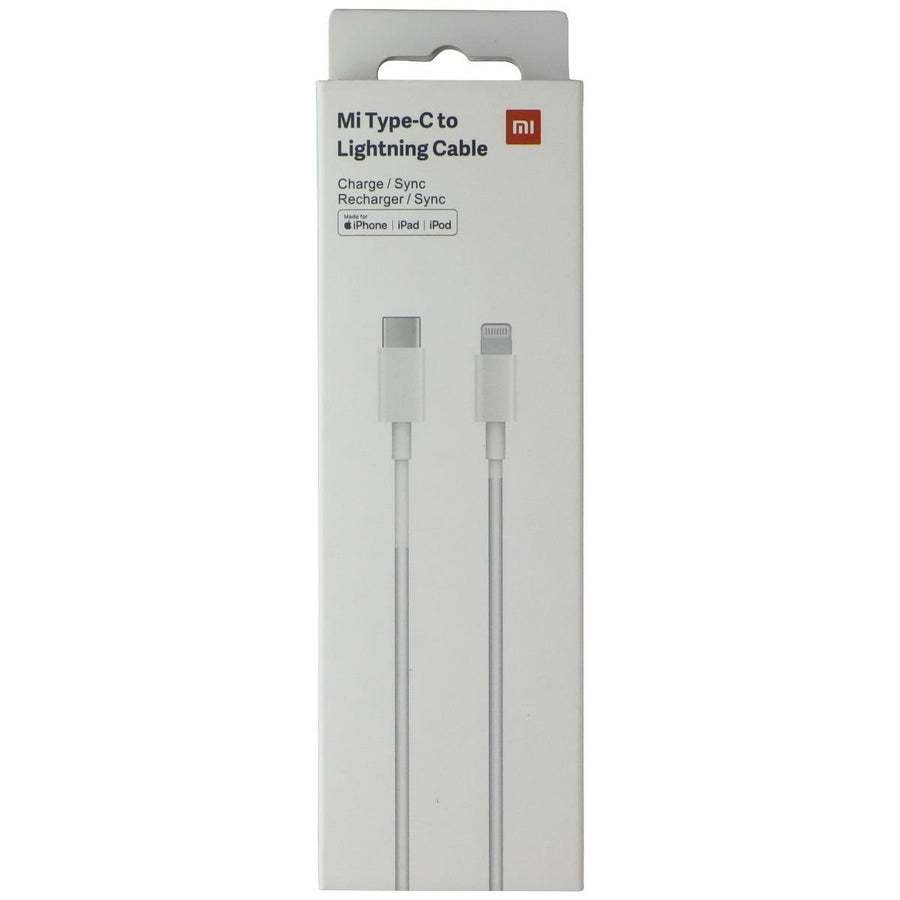 Xiaomi Mi 1M USB-C to Lightning 8-Pin Charge and Sync Cable - White Image 1