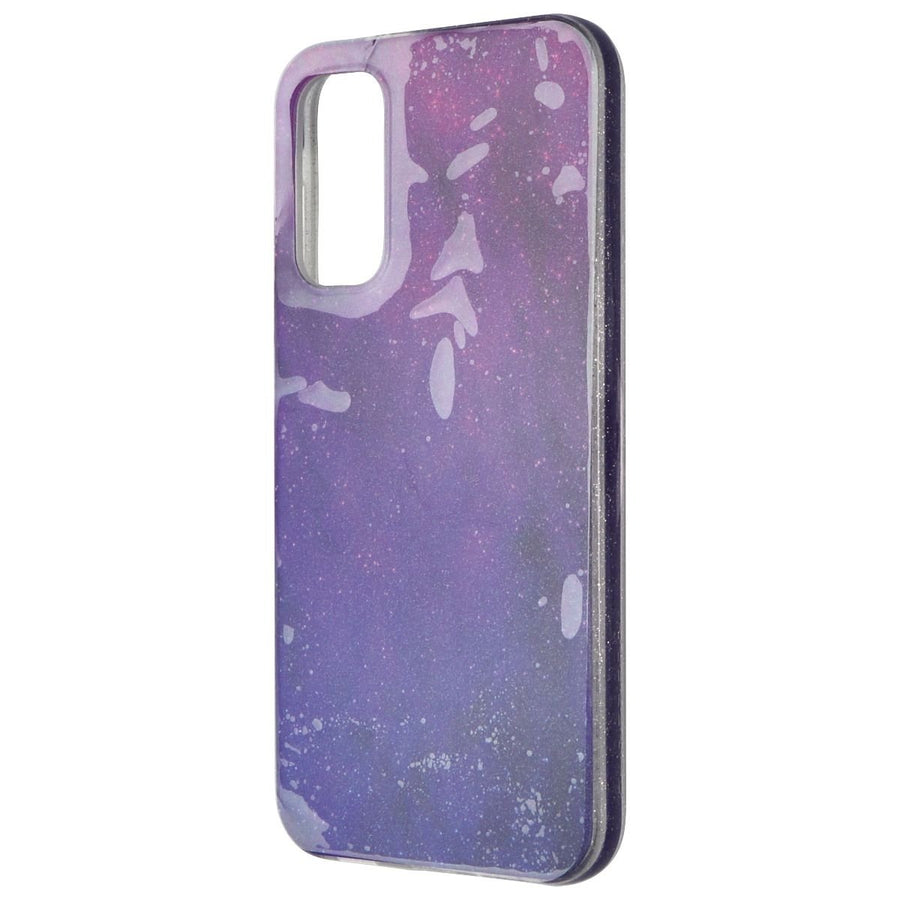 PureGear Slim Shell Designer Case for Galaxy A14 5G - Purple/Blue Glitter Image 1