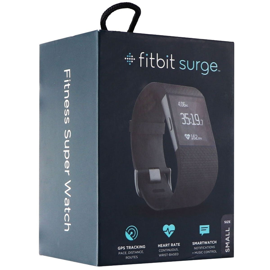 FitBit Surge Series Fitness Super Watch Band Activity Tracker - Small - Black Image 1