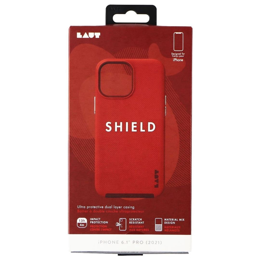 LAUT Shield Series Dual Layer Case for Apple iPhone 13 Pro - Crimson Red Image 4