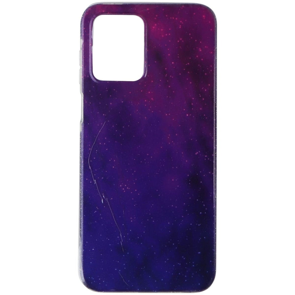 PureGear Slim Shell Designer Case for Moto G 5G (2023) - Purple/Blue Glitter Image 2