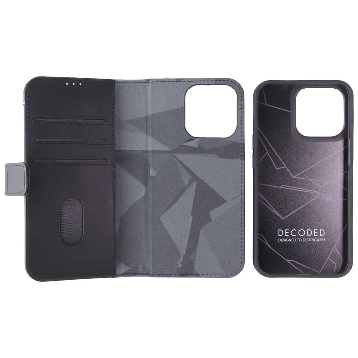 Decoded 2-in-1 Back Cover and Wallet Case for Apple iPhone 13 Pro - Black Image 4