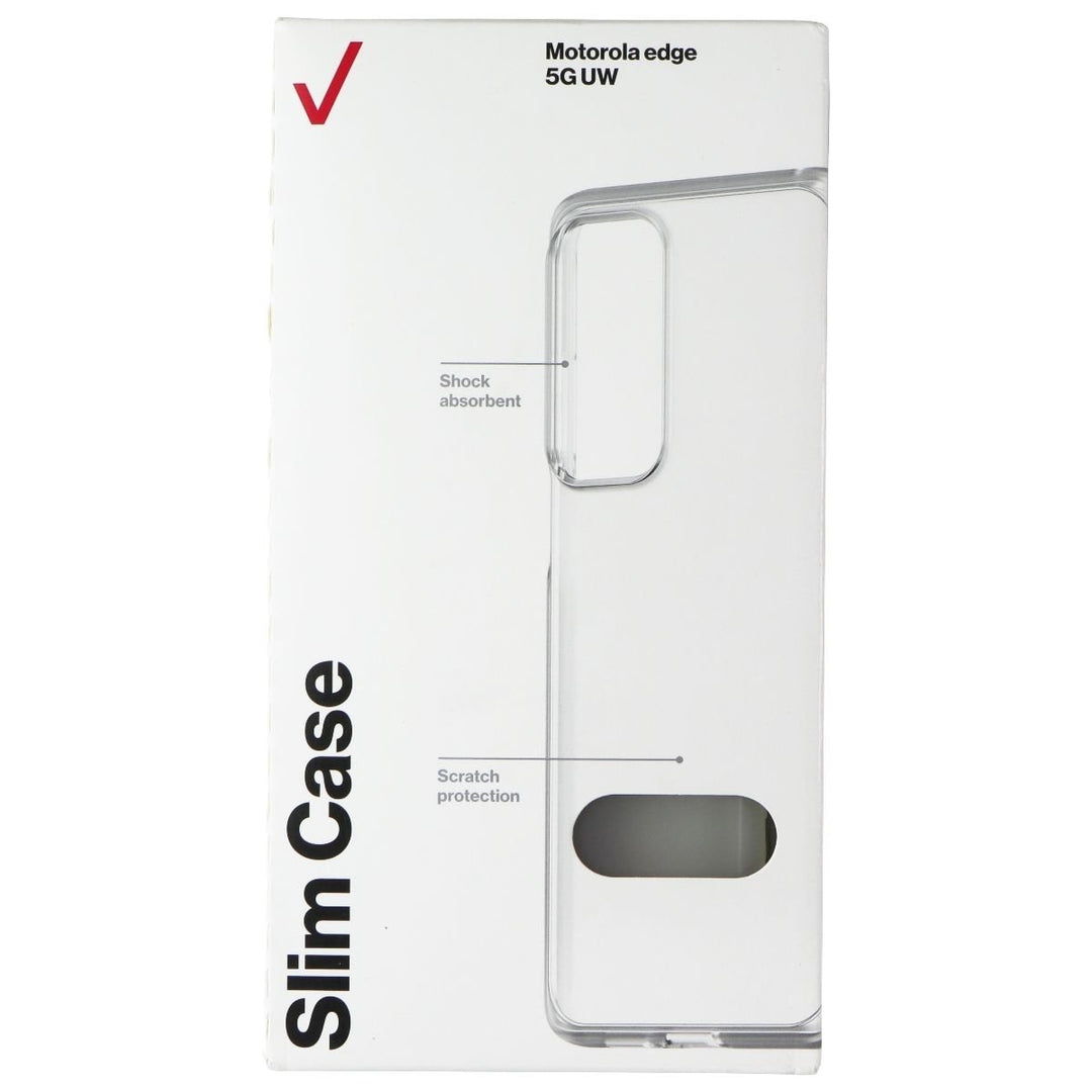 Verizon Slim Case for Motorola Edge 5G UW - Clear Image 1