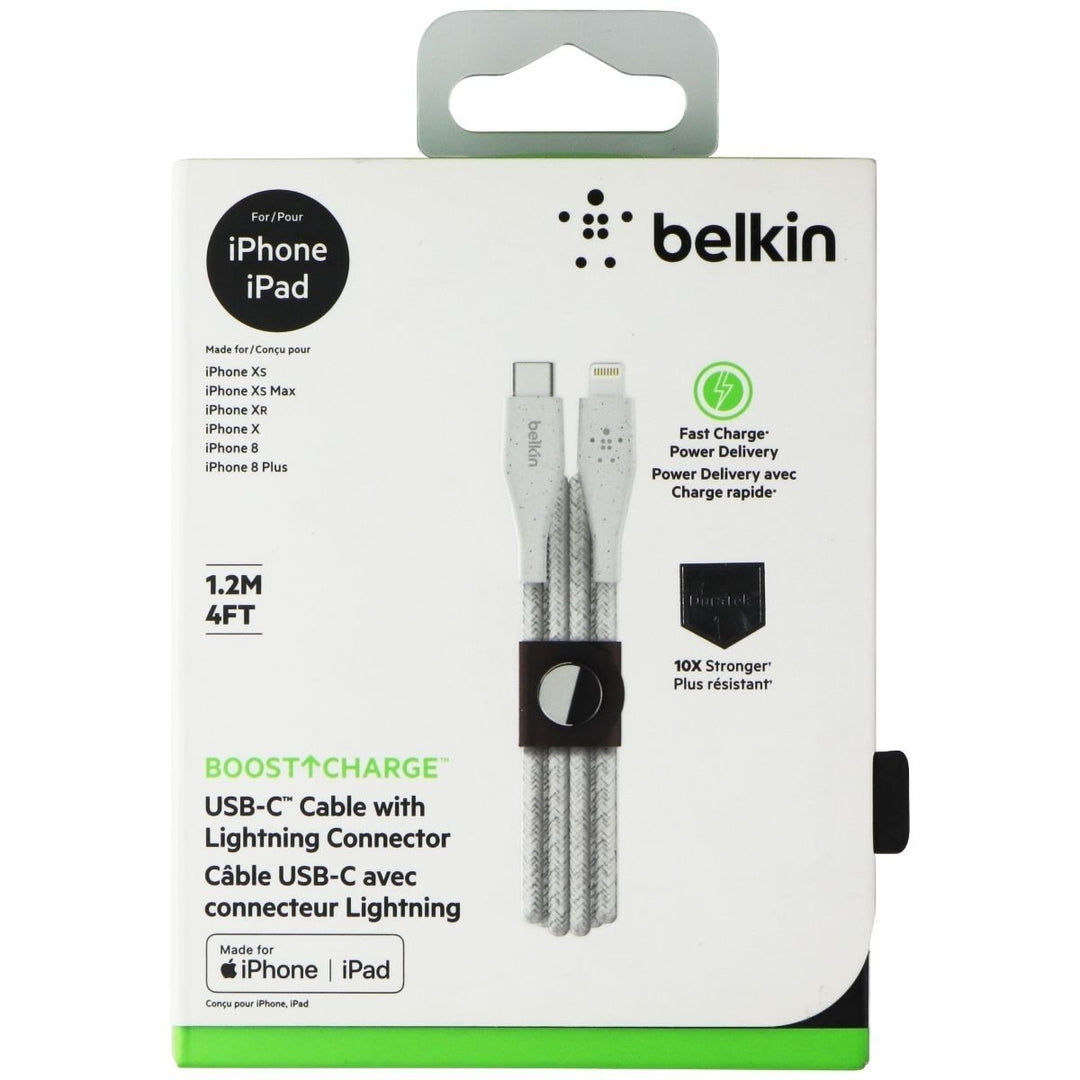 Belkin BoostCharge 4FT USB-C to Lightning 8-Pin Charge Cable - White Image 1