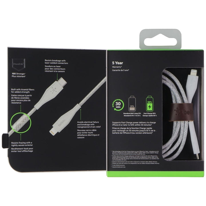 Belkin BoostCharge 4FT USB-C to Lightning 8-Pin Charge Cable - White Image 2