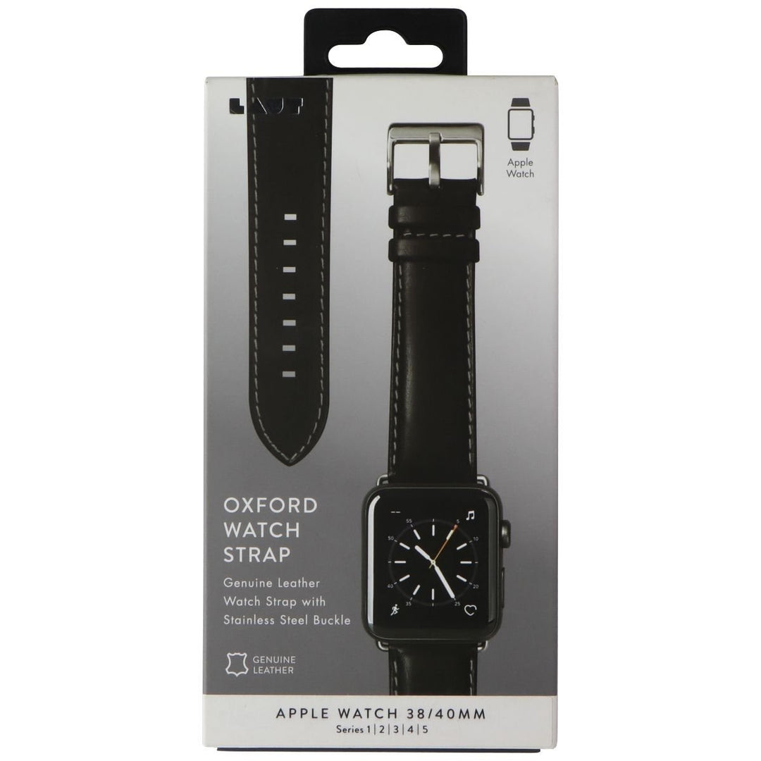 LAUT Oxford Watch Strap for Apple Watch Series 5/4/3/2/1 38MM/40MM - Black Image 1