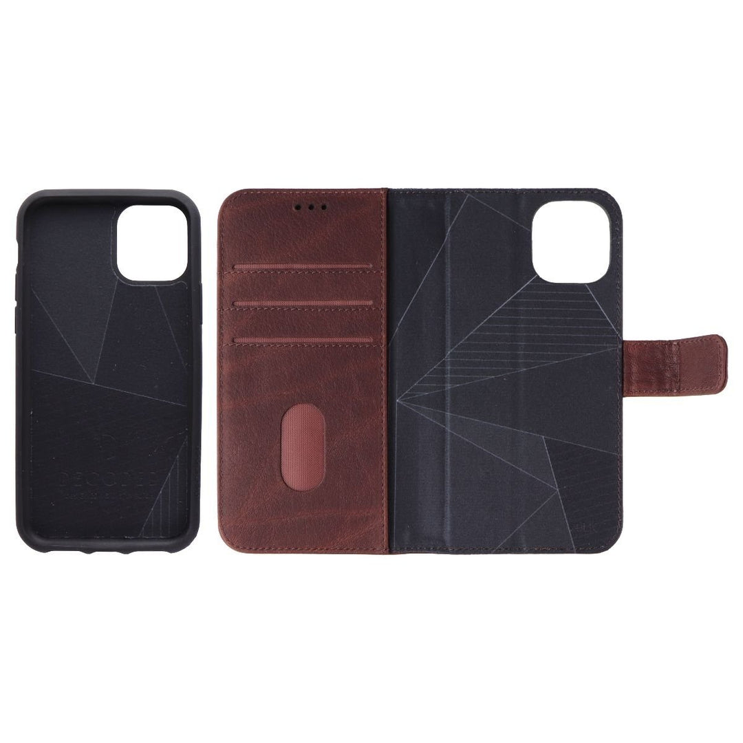 Decoded Detachable 2-in-1 Wallet Case for Apple iPhone 11 Pro - Brown Leather Image 4