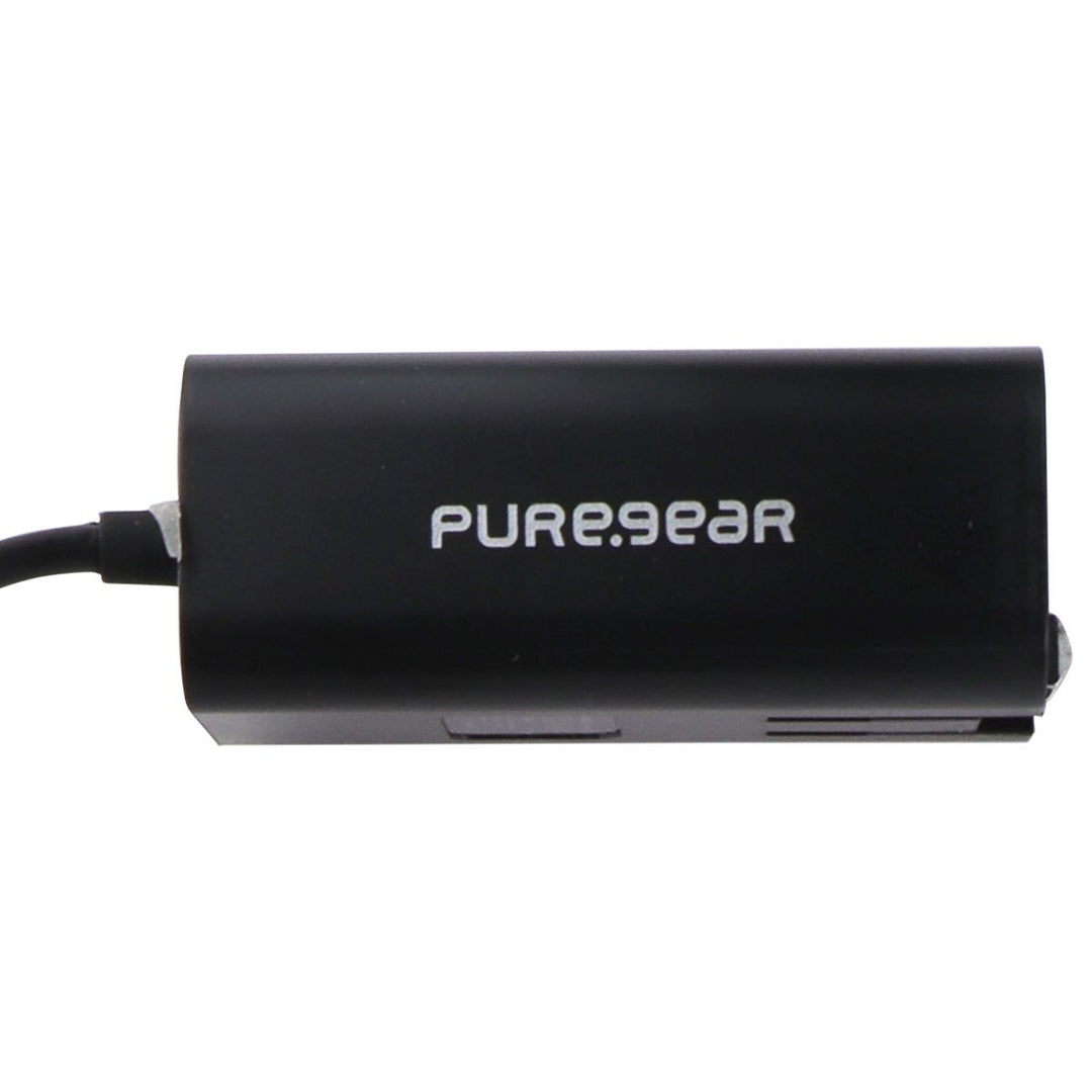 PureGear (24W) USB-C 5-Ft Wall Charger with Extra USB Port - Black Image 2