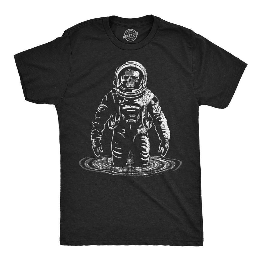 Mens Funny T Shirts Skeleton Black Hole Cool Space Graphic Tee For Men Image 1