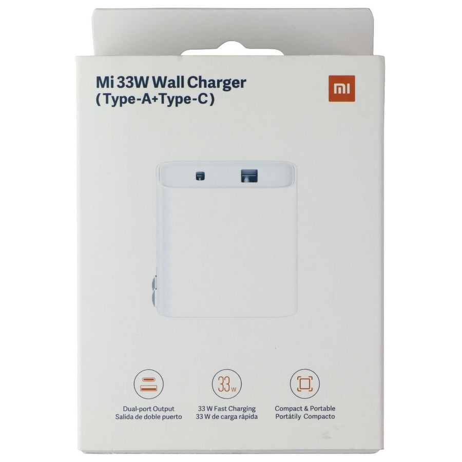 Xiaomi Mi (33W) Dual Port (USB-A/USB-C) Wall Charger - White (BHR4995GL) Image 1