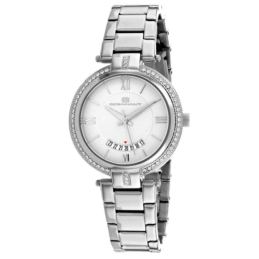 Oceanaut Amaya White Dial Womens Watch Stainless Steel Quartz OC0290 30m Water Resistant Image 1