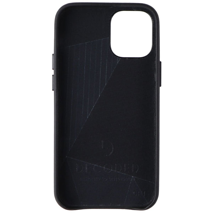 DECODED Leather Back Cover Case for Apple iPhone 12 Mini - Black Image 3