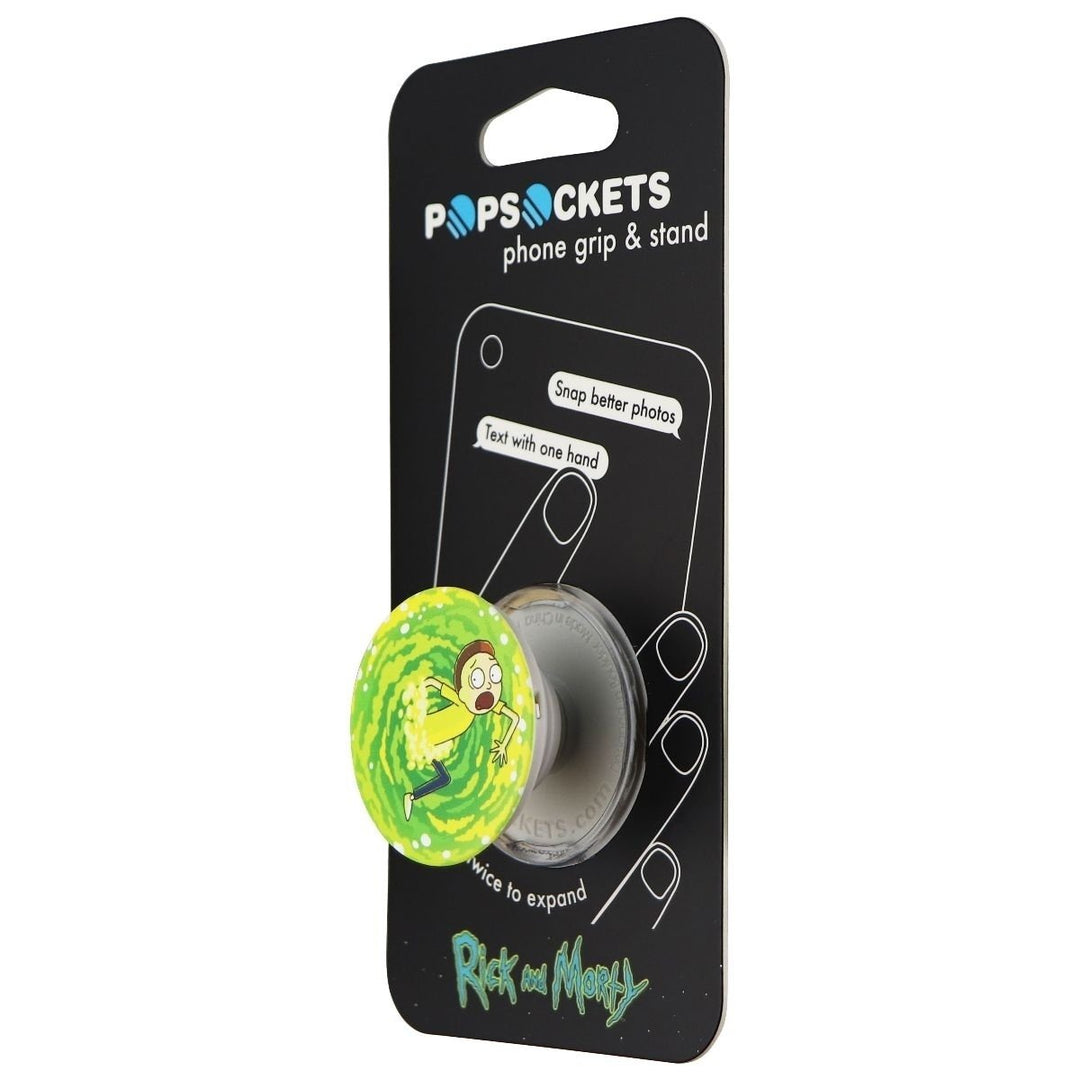 PopSockets Collapsible Grip for Phones and Tablets - Rick and Morty / Morty Green Image 1