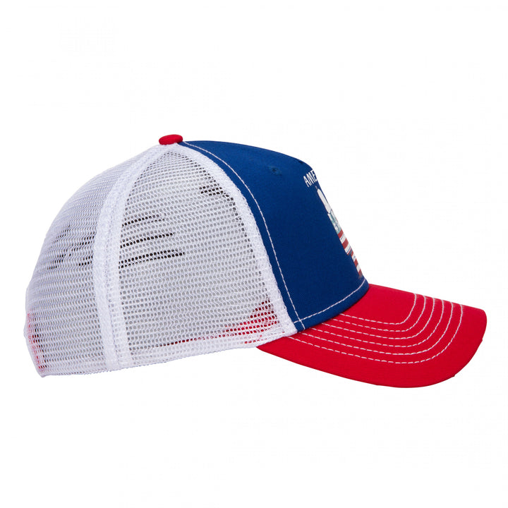 Peanuts Snoopy American Flag House Adjustable Hat Image 4