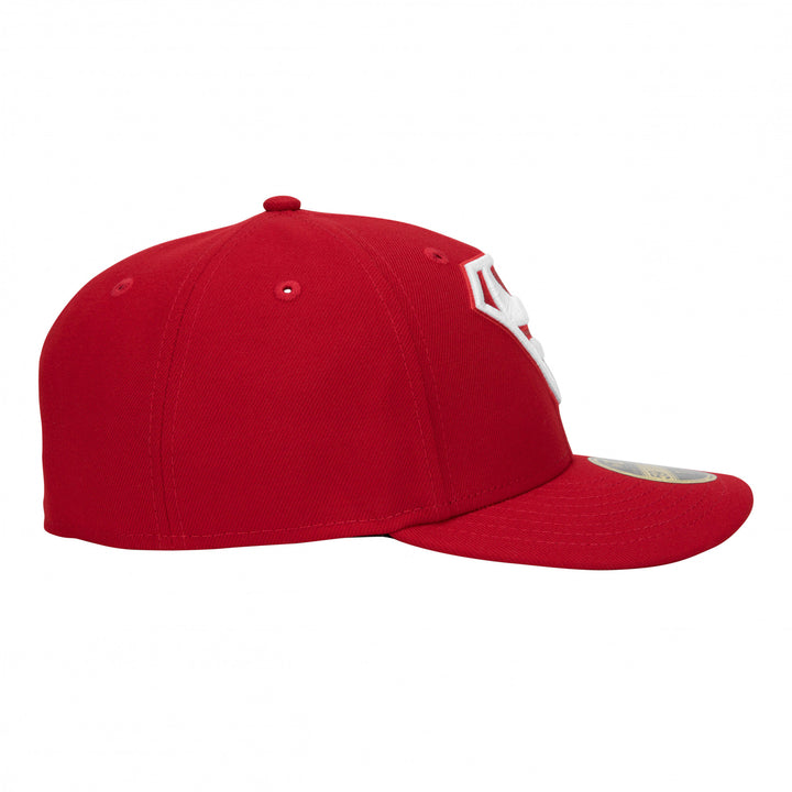 Superman Low Profile Red Era 59Fifty Fitted Hat Image 4