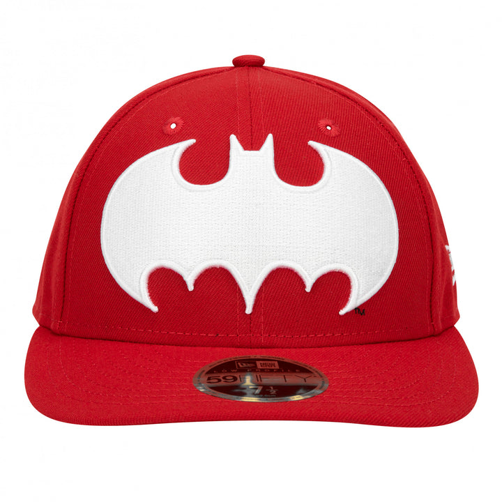 Batman Low Profile Red Era 59Fifty Fitted Hat Image 2