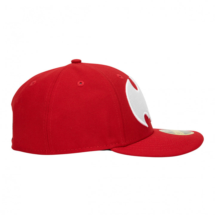 Batman Low Profile Red Era 59Fifty Fitted Hat Image 4