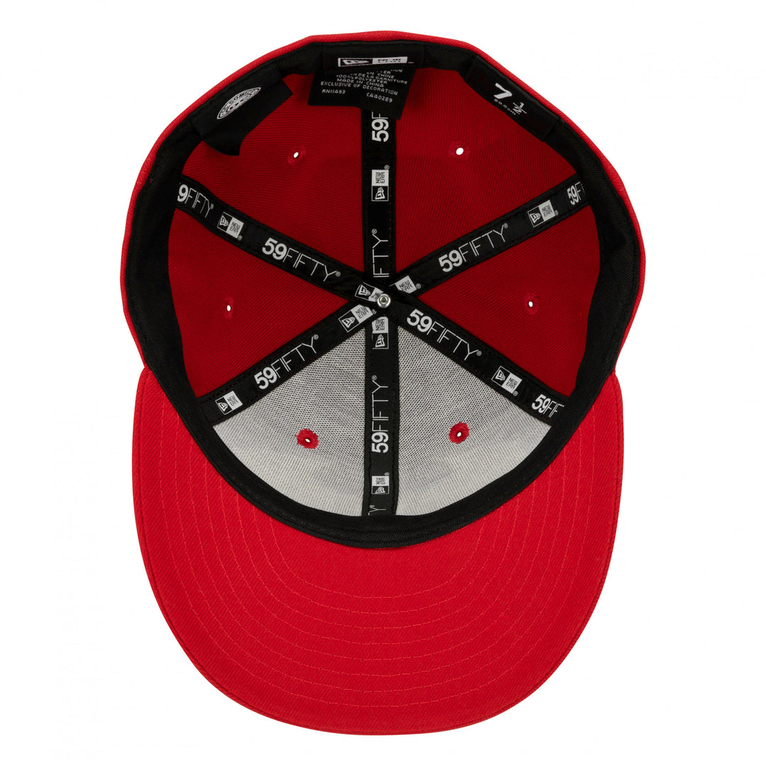 Batman Low Profile Red Era 59Fifty Fitted Hat Image 6